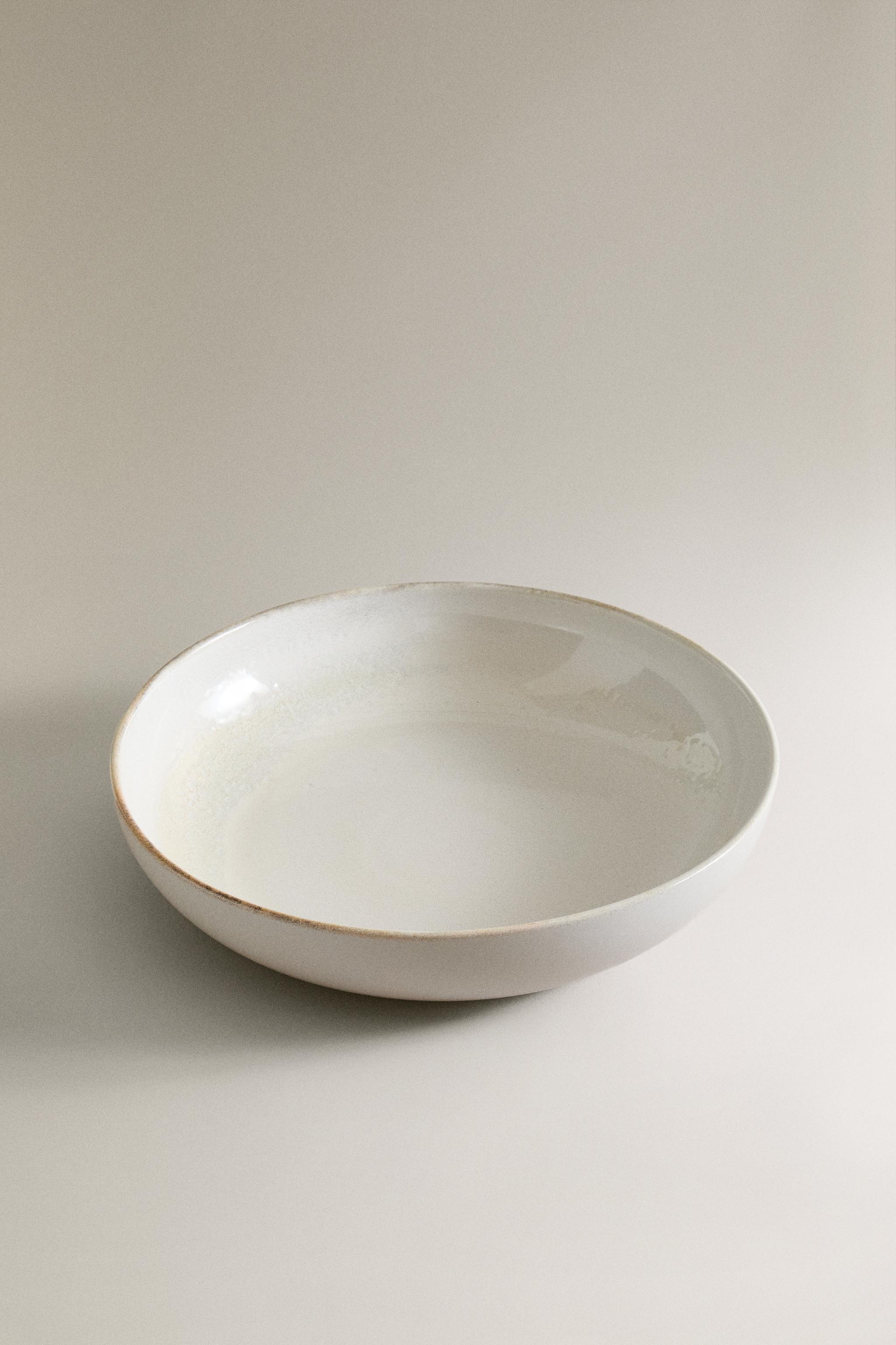 LARGE ECRU SALAD BOWL